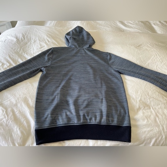 Prana Gatten Hoodie | Blue White Stripe Long Sleeve Men’s Size medium - Picture 2 of 9